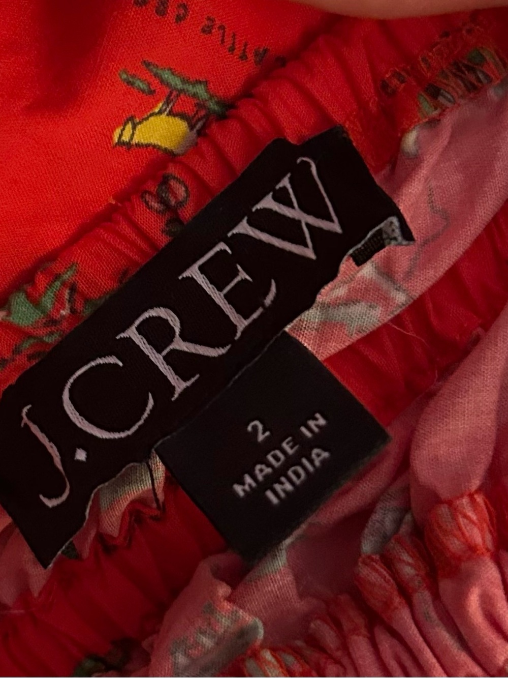 J. Crew Smocked-waist V-neck dress in map print - Picture 9 of 9